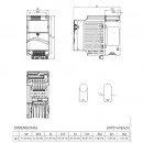 Falownik wektorowy 0,2kW 230VAC Delta Electronics VFD002E21T