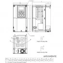 Trójfazowy falownik 0,75/0,4 kW 460VAC VFD007C4EA-21 Delta Electronics