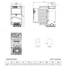 Falownik wektorowy 1,5kW 3-fazowy 460VAC Delta Electronics VFD015E43T