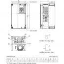 Trójfazowy falownik 11/7,5 kW 460VAC VFD110C43A-21 Delta Electronics