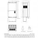 Falownik wektorowy 220kW 3-fazowy 460VAC Delta Electronics VFD2200C43A
