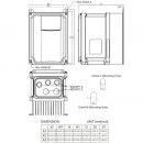 Przemiennik częstotliwości 3-fazowy 0,75 kW 400V AC Delta Electronics VFD2A7MS43MFSAA