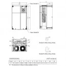 Falownik wektorowy 30kW 3-fazowy 460VAC Delta Electronics VFD300C43E