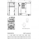 Przemiennik częstotliwości 1-fazowy 1,5 kW 230V AC Delta Electronics VFD7A5MS21ENSAA