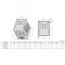 Falownik wektorowy 1,5kW 3-fazowy 400VAC LG SV015iG5A-4