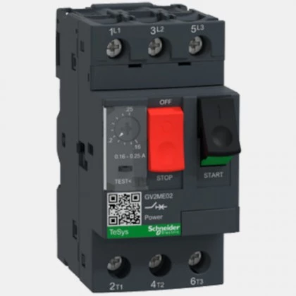 Wyłącznik silnikowy 3P 0,16…0,25  A GV2ME02 Schneider Electric