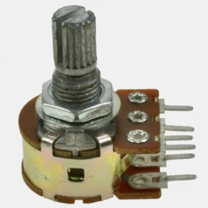 Potencjometr jednoobrotowy 2x50kΩ  - WH148-1B-2-5V-B50K-AS