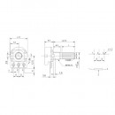 Potencjometr jednoobrotowy 20kΩ  - WH148-1A-2-20V-B20K-AS