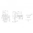 Potencjometr jednoobrotowy 2kΩ  - WH148-1A-2-20V-B2K-AS