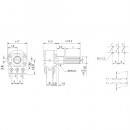 Potencjometr jednoobrotowy 2x2,2kΩ  - WH148-1B-2-20V-B2,2K-AS