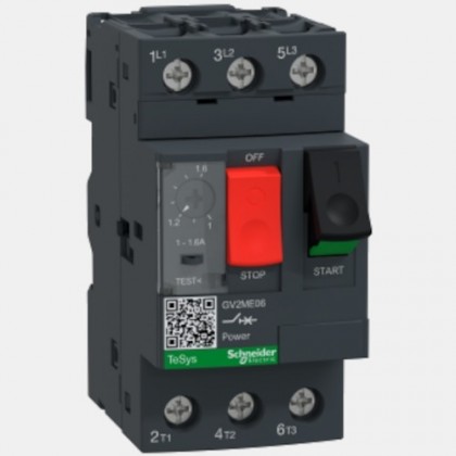 Wyłącznik silnikowy 3P 1…1,6  A GV2ME06AP Schneider Electric